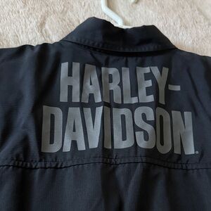 Harley-Davidson Black Casual Button Down Shirt